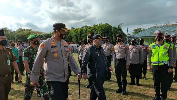 Polres Babar Hadir Apel Gelar Pasukan dan Simulasi Tanggap Bencana Banjir dan Kebakaran