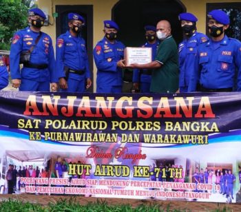 Sat Polairud Polres Bangka Laksanakan Anjangsana ke Punawirawan Dan Warakuri