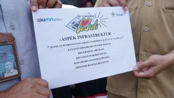 Samiah Terharu Terima Bantuan PT Timah Tbk untuk Pembangunan Asrama Tahfiz