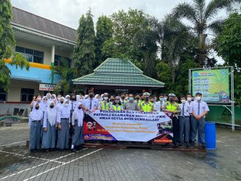 Sat Lantas Polres Bangka Berikan Pendidikan dan Pelatihan, Serta Pengukuhan Petugas Patroli Keamanan Sekolah