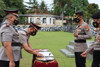 Kapolres Bangka Pimpin Langsung Sertijab PJU dan Kapolsek