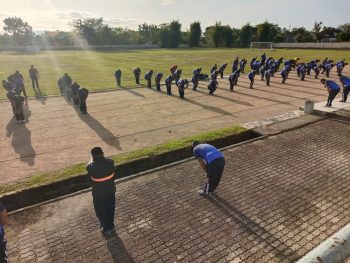 Polres Bangka Lakukan Olahraga Pagi Untuk Menjaga Stamina Di Masa Covid-19 Saat ini