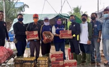 PT Timah Paling Banyak Bantu Korban Banjir ROB Babar