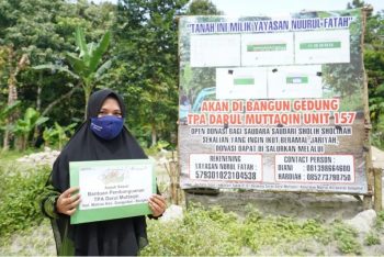 Wujudkan Generasi Qurani, PT Timah Tbk Bantu Pembangunan TPA Darul Muttaqin Unit 157