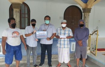 PT Timah Bantu Dana Pembangunan Pagar Masjid Darussalam Belitung