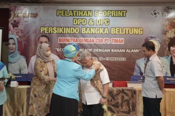 Tingkatkan Keterampilan UMKM di Babel, PT Timah Tbk Bersama DPD Persikindo Gelar Pelatihan Ecoprint