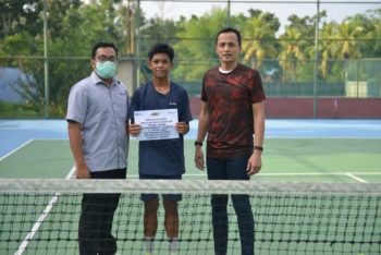 Bakal Berlaga di Ajang Tenis Internasional, Faiz Habibi Rizqi Terima Dukungan dari PT Timah Tbk