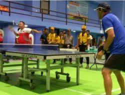 Dirut PT Timah Ajak Kasad Dudung Bertanding Tenis Meja
