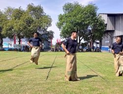 Karyawan PT Timah Tbk di Unit Metalurgi Muntok Semarak HUT ke 46 dengan Lomba Permainan Tradisional