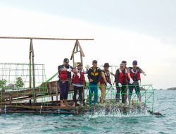 Dukung Pengembangan Wisata Bawah Laut di Pulau Putri, PT TIMAH Tbk Tenggelamkan Coral Garden