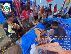 ERG PT Timah Tbk Berjibaku Bantu Korban Gempa Cianjur, Berikan Pelayanan Medis Hingga Bantu Evakuasi Warga