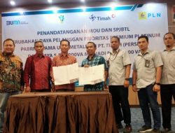 PT TIMAH Tbk Teken MoU dengan PLN Siapkan Pasokan Listrik untuk Operasional Ausmelt