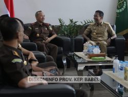 Silaturahmi ke Kejati Kep Babel, Pj Gubernur Kep. Babel: Kami Siap Berkoordinasi