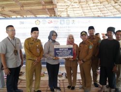 PT Timah Serahkan Bantuan Pembangunan Menara Masjid, Prasarana TPU hingga Rutilahu di Belinyu