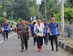 Polres Bangka Gelar Olahraga Bersama Kodim 0413/BKA