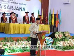 Pj Gubernur Ajak Wisudawan Unmuh Babel Jaga Integritas dan Membangun Daerah