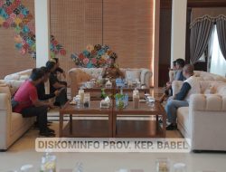 Kunjungi Pj Gubernur Suganda, Pengda JMSI Babel Paparkan Program Wartawan Menjangkau Desa