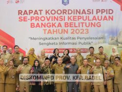 Pj Gubernur Suganda Buka Rakor PPID Prov. Kepulauan Bangka Belitung