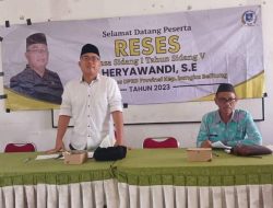 Heryawandi Lanjutkan Reses di SMA Negeri 1 Tempilang, Tegaskan Konsistensi Program Kerja.