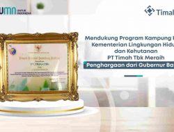Mendukung Program Kampung Iklim Kementerian Lingkungan Hidup dan Kehutanan, PT Timah Tbk Raih Penghargaan dari Gubernur Babel