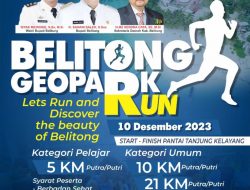 Lomba Lari Belitong Geopark Run 2023 Ini Syarat dan Cara Daftarnya
