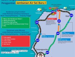 Satker PJN Wilayah II PPK 2.1 Provinsi Babel Bangun Jembatan Di Kecamatan Sijuk