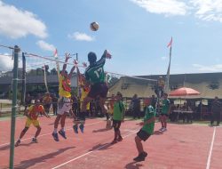 Pertandingan Voli Meriahkan HUT Ke-14 Korem 045/Gaya