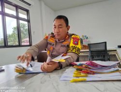Tingkatkan Kamseltibcar Lantas, Polres Bangka Gelar Strong Point Presisi
