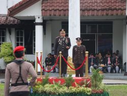 HUT Bhayangkara ke-78: Polres Bangka Gelar Upacara di Kantor Bupati