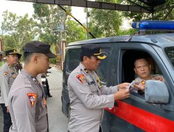 Ops Patuh Menumbing 2024, Satlantas Polres Babar Razia Kendaraan Anggota Polisi 