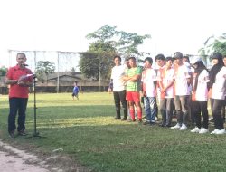 Buka Turnamen Sepakbola U-42+, Ini Disampaikan H.Mulkan 