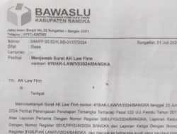 Ini Penjelasan Ketua Bawaslu Bangka Terkait Penetapan Tersangka