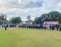 Pimpin Apel OMP 2024, Kabag Ops Polres Bangka Tekankan Profesionalisme dan Tanggung Jawab