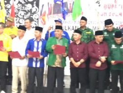 Sepuluh Partai Resmi Deklarasikan Mulkan-Ramadian sebagai Cabup dan Cawabup  Bangka 2024-2029