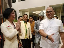 Hadiri Pelantikan  Pemuda Katolik Babel, Erzaldi Disambut Me Hoa