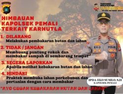 Kapolsek Pemali Himbau Masyarakat Cegah Karhutla