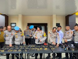 Waka Polres Bangka Cek Kesiapan Senjata Api, Pastikan Siap Pakai dalam Tugas