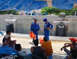 Komandan Kapal Patroli 2004 Dit Polairud Polda Babel, Bripka Heri Sosialisasi Alat Keselamatan