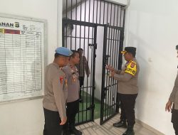 Kapolres Bangka Periksa Ruang Tahanan, Tekankan Kewaspadaan dan Disiplin