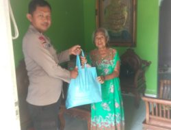 Polsek Belinyu Gelar Kegiatan Jum’at Berkah, Bagikan Sembako kepada Lansia