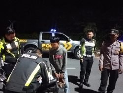 Bubarkan Balap Liar di Jalan Raya Jembatan Emas, Polisi Tilang Dua Joki