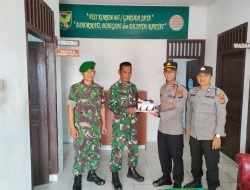 Pererat Sinergi TNI-Polri, Kapolsek Pemali Datangi Koramil 0413-01/Sungailiat,