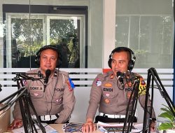 Melalui Program Hallo Polisi, Lewat RRI Satlantas Polres Bangka Ajak Masyarakat Tertib Berlalulintas
