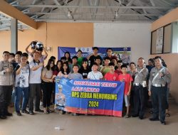 Gandeng APDESI  Satlantas Polres Bangka Sosialisasikan Ops Zebra Menumbing 2024