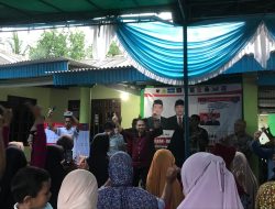 Ratusan Warga Bedeng Ake Antusias Hadiri Kampanye Dialogis Pasangan Mapan