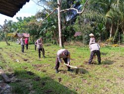 Polsek Mendo Barat Manfaatkan Pekarangan Untuk Program Ketahanan Pangan