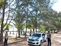 Satlantas Polres Bangka Patroli Tiga Wisata di Sungailiat 