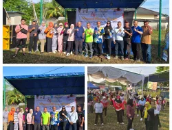 Ribuan Warga Antusias Ikuti Senam Sehat BBKT ke-64 di Desa Karya Makmur
