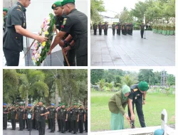 Korem 045/Garuda Jaya Gelar Ziarah ke TMP Pawitralaya Peringati Hari Juang TNI AD ke-79