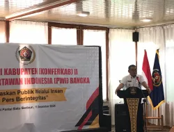 Pj Bupati Bangka Secara Resmi Buka Konferkab II PWI 